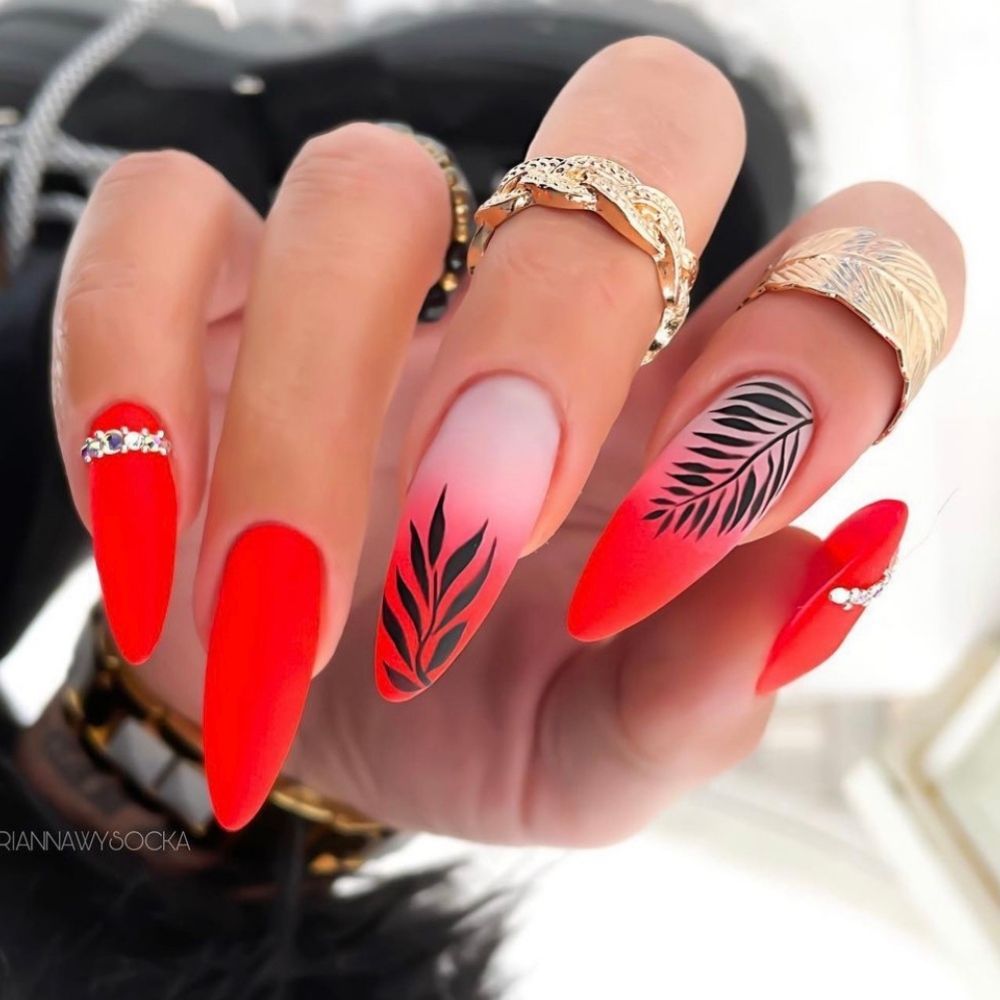 Trendy Red Nails Summer Ideas