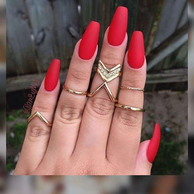 Trendy Red Nails Summer Ideas