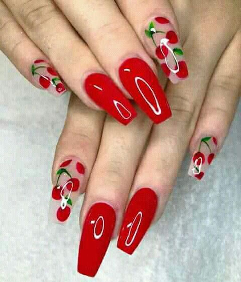 Trendy Red Nails Summer Ideas