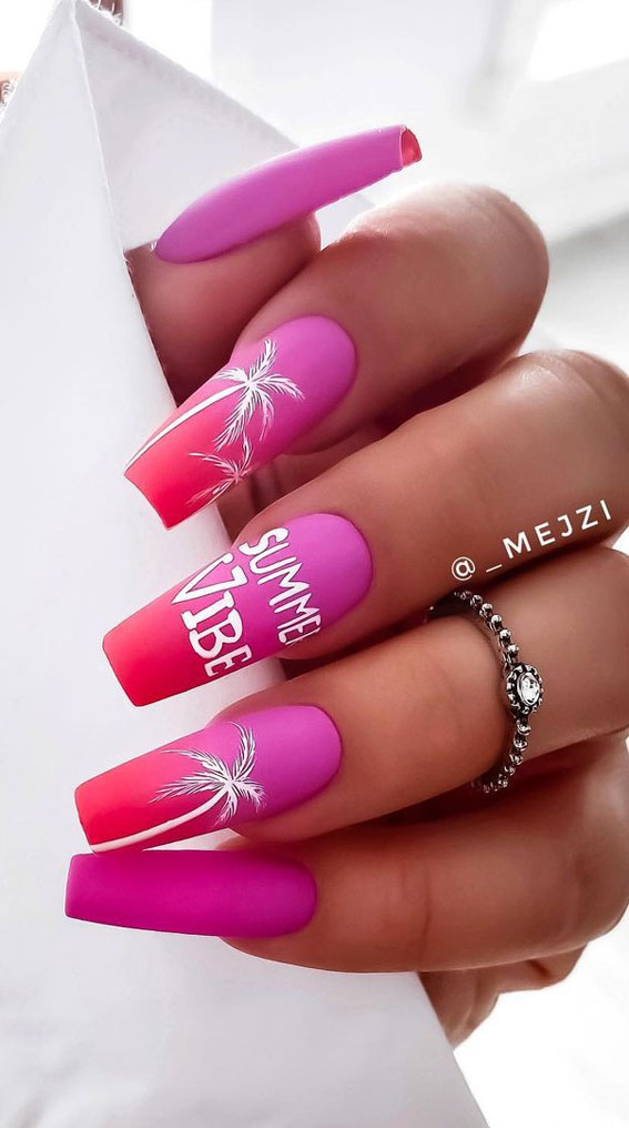 Pink Nails Summer Ideas