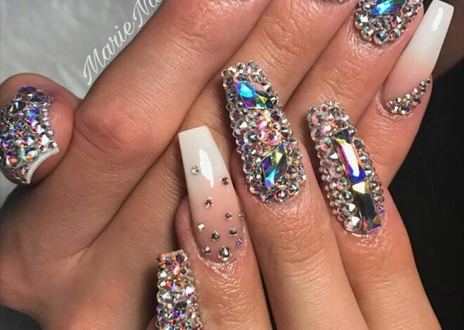 Glamorous Diamond Nails Ideas