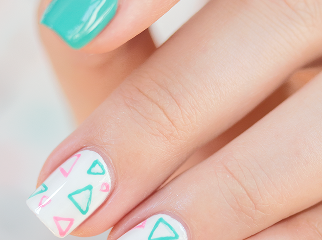 Pastel Geometric Nails Ideas