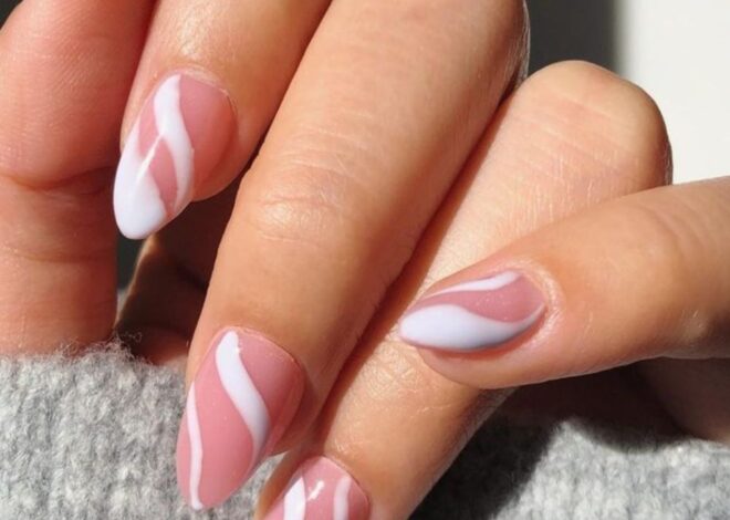 Abstract Swirls Nails Ideas