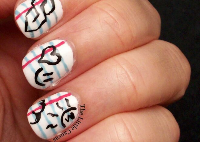 Playful Doodle Art Nails Ideas