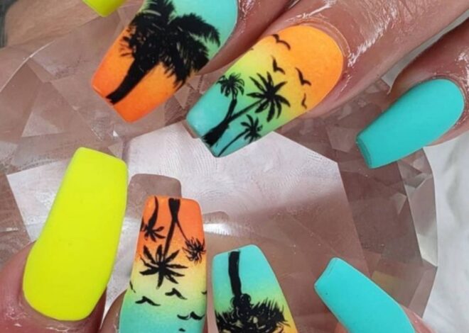 Tropical Beach Nails Ideas