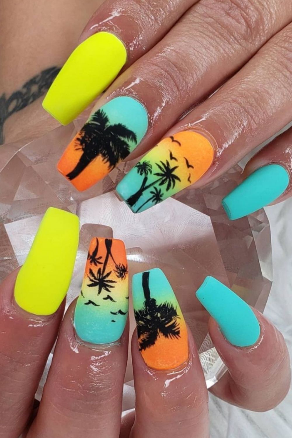 Tropical Beach Nails Ideas