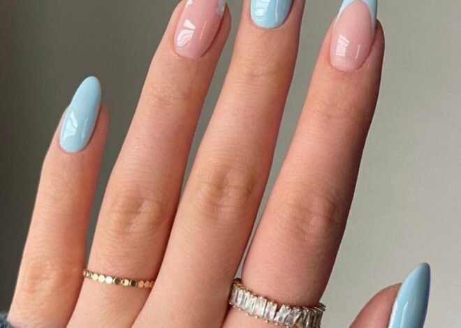 Sophisticated Steel Blue Nails Ideas