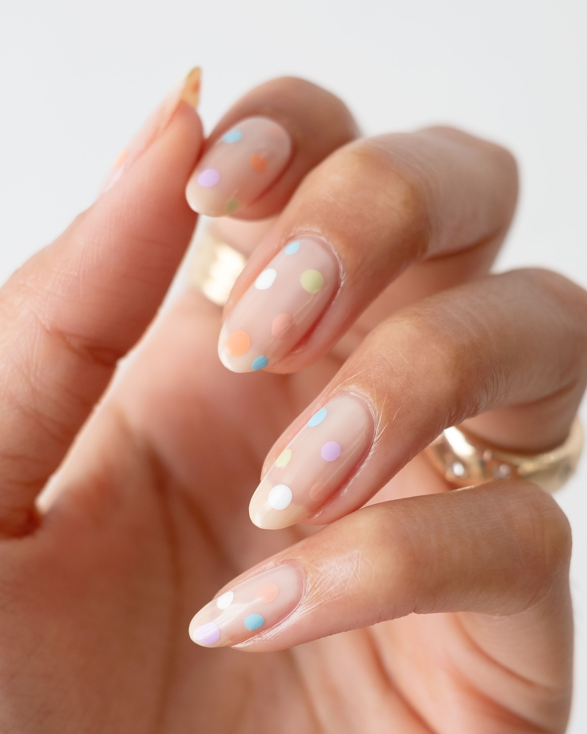 Pastel Polka Dot Nails Ideas