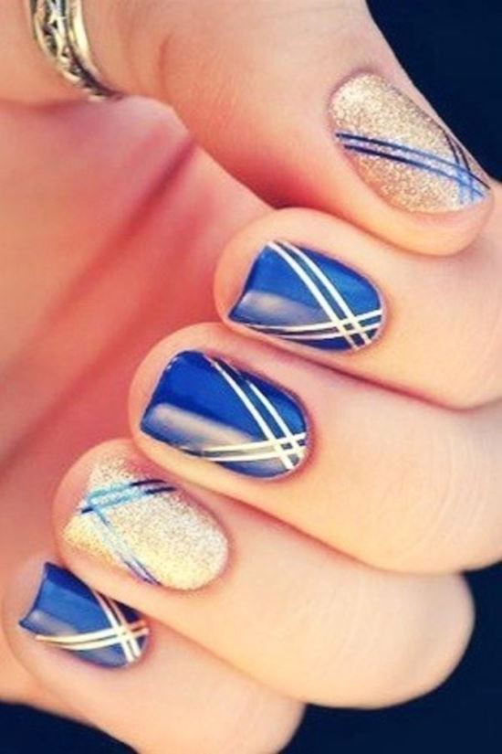 Bold Colorful Stripes Nails Ideas