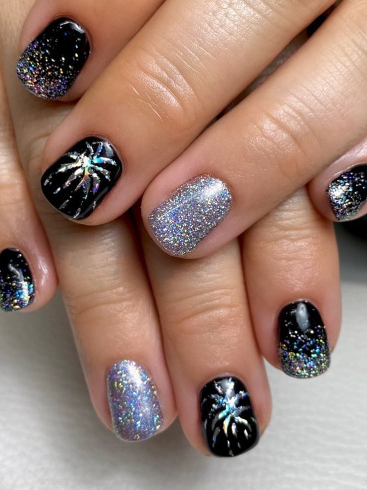 Festive Fireworks Nails Ideas