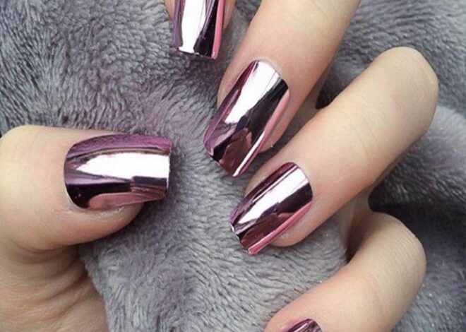 Sleek Metallic Nails Ideas