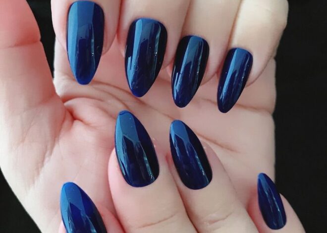 Sophisticated Sapphire Blue Nails Ideas