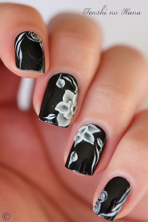 Bold Black And White Patterns Nails Ideas