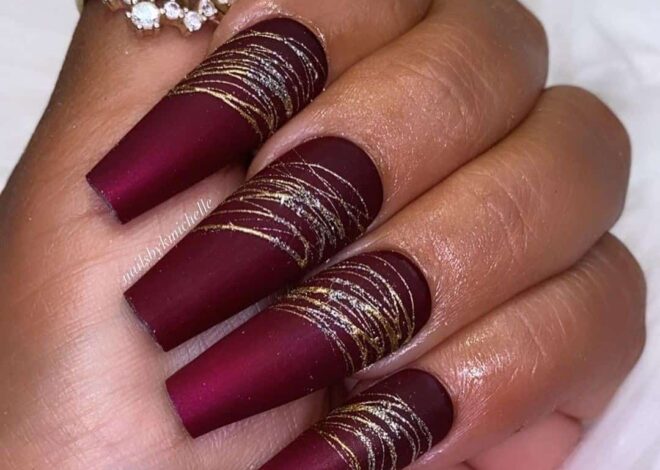 Sophisticated Burgundy Nails Ideas