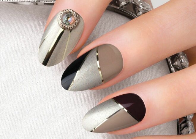 Bold Geometric Nails Ideas