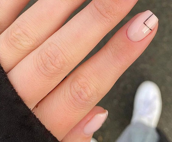 Minimalist Lines Nails Ideas