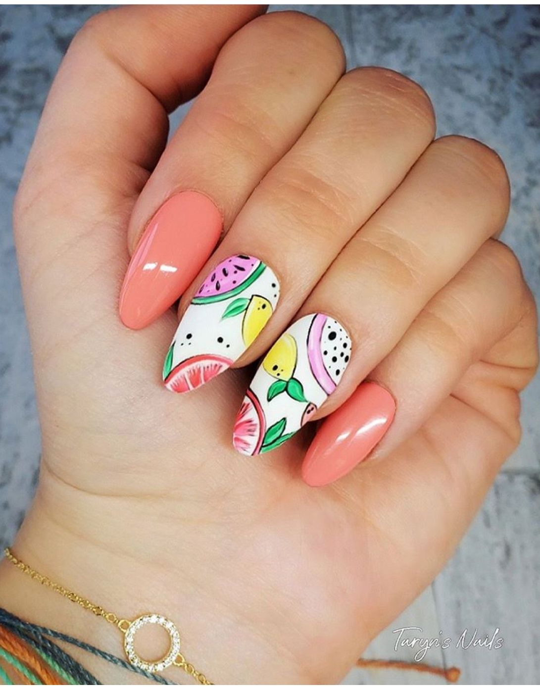 Summer Fruits Nails Ideas