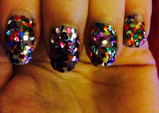 Glitter Confetti Nails Ideas