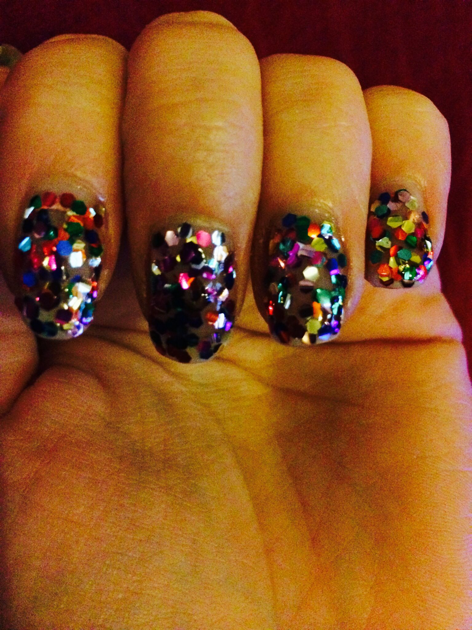 Glitter Confetti Nails Ideas