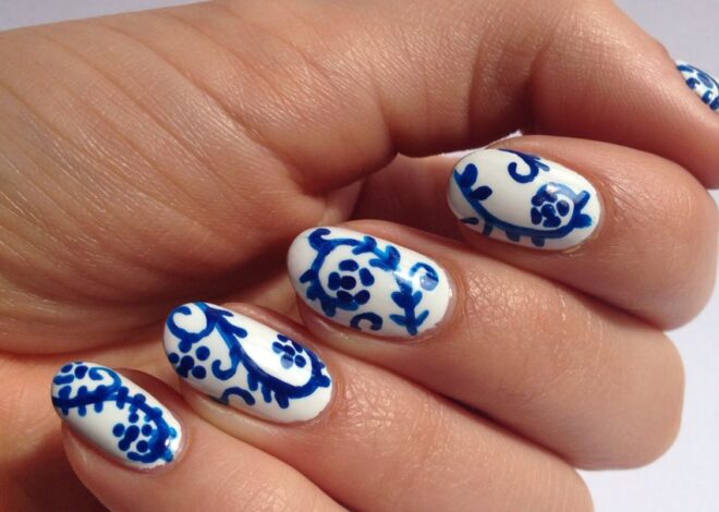 Vintage Porcelain Nails Ideas