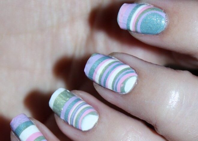 Playful Pastel Stripes Nails Ideas