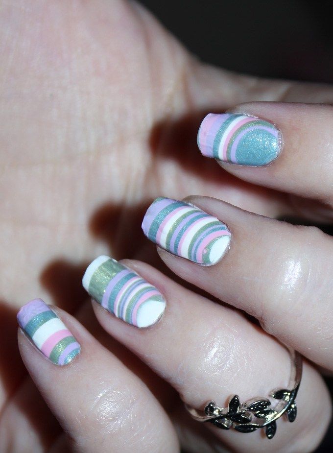 Playful Pastel Stripes Nails Ideas