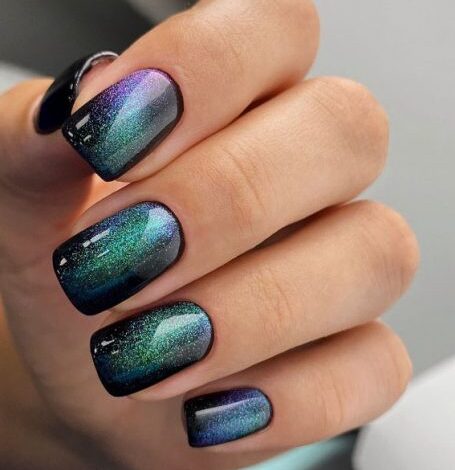 Cosmic Stardust Nails Ideas