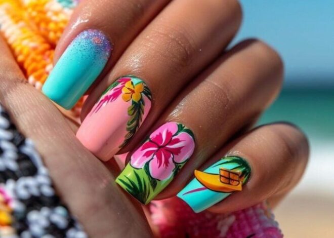 Tropical Paradise Nails Ideas