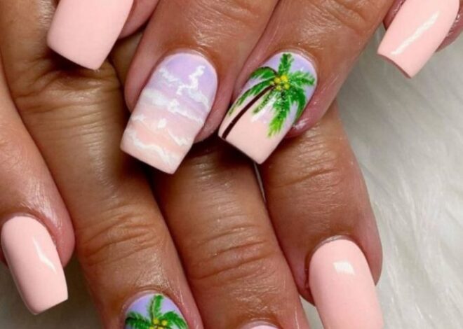 Beach Sunset Nails Ideas