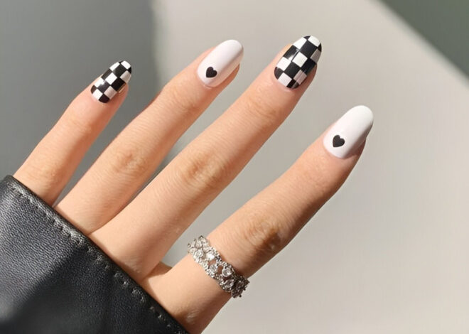 Chic Checkerboard Nails Ideas