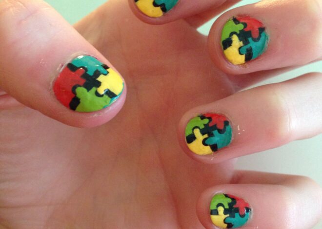 Playful Puzzle Nails Ideas