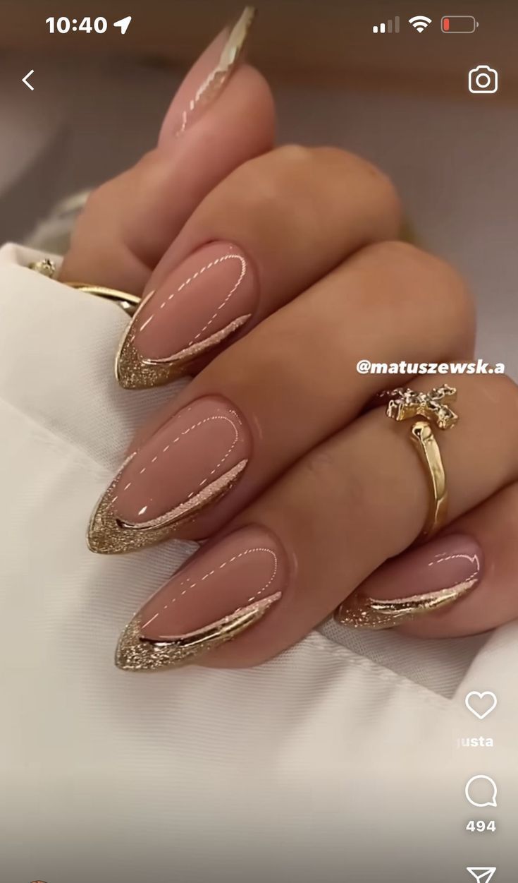 Luxury Gold Nails Ideas