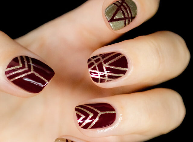 Art Deco Patterns Nails Ideas