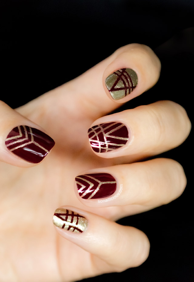 Art Deco Patterns Nails Ideas