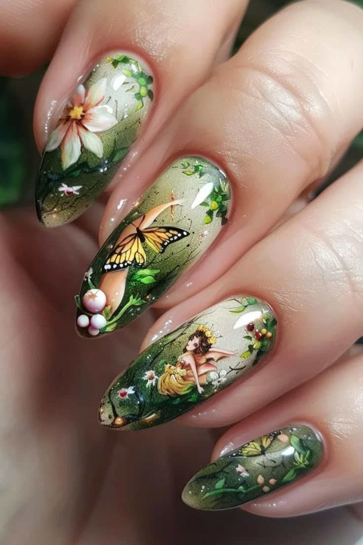 Whimsical Fairy Tale Nails Ideas