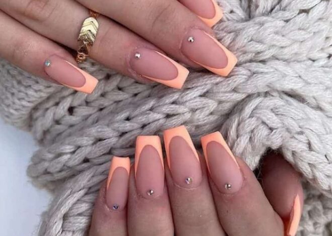 Elegant Peach Nails Ideas